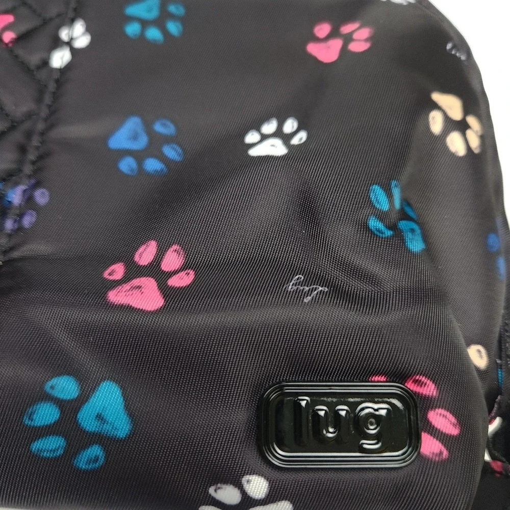 NEW Lug Travel Cosmetic Bag Flash Paws‎ Black Organizer